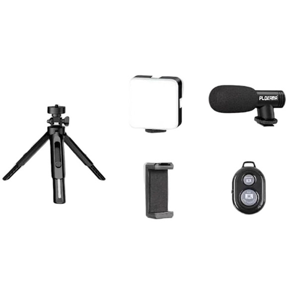 کیت فیلمبرداری پلوکاما مدل PK-771 همراه با LED و میکروفون