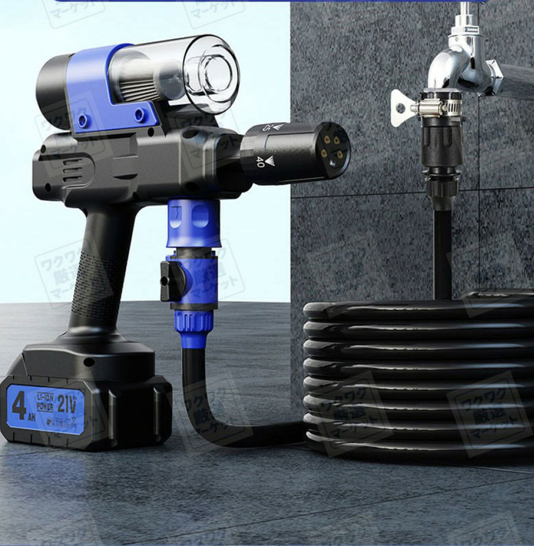 کارواش شارژی چند کاره قابل حمل Wash Gun 18000 mAh Blue Fire مدل 3 در 1 بلوفایر